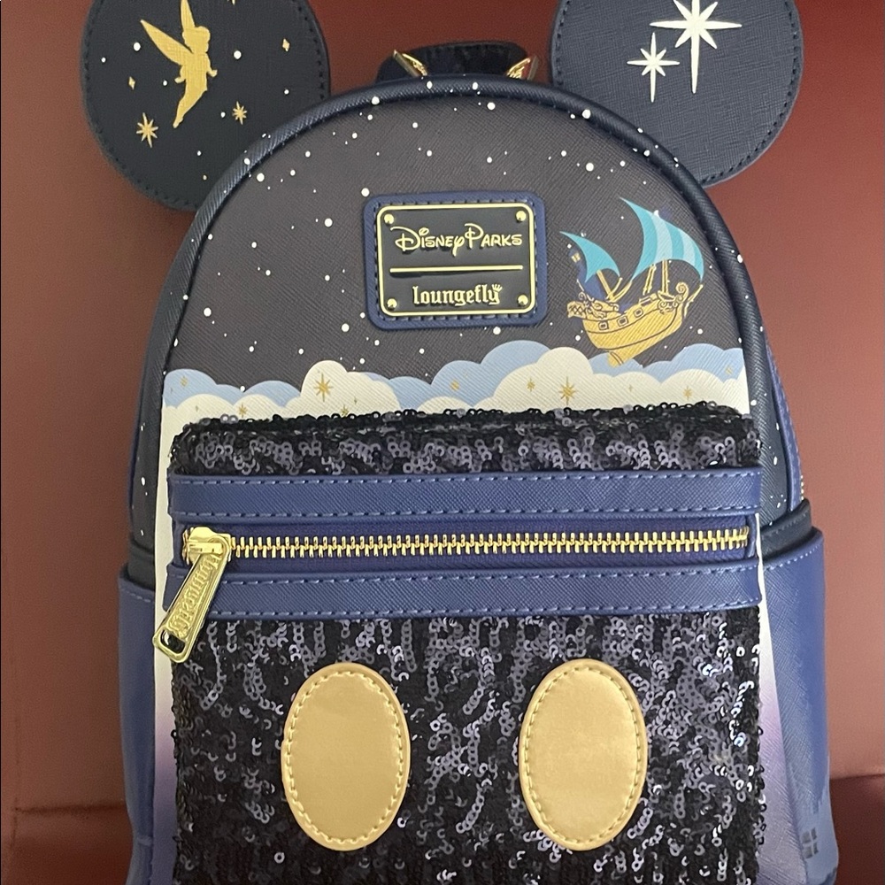 Mickey Mouse: The Main Attraction Loungefly Mini Backpack – Peter Pan's Flight